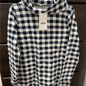 Crewcuts Navy and White Plaid Dress